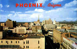 Phoenix Skyline Arizona Postcard Postcard