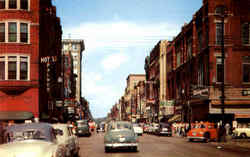 Broadway Looking East From Fifth Street Postcard