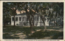 ("Beauvoir,") Home of Jefferson Davis, President of Confederate States Biloxi, MS Postcard Postcard Postcard