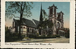 Union Congregational Church, Chestnut Street Postcard