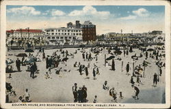 Coleman House and Boardwalk From the Beach Postcard