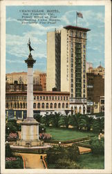 Chancellor Hotel Powell Street at Post Overlooking Union Square. Absolutely Fire-Proof San Francisco, CA Postcard Postcard Postcard