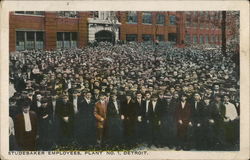 Studebaker Employees, Plant No.1, Detroit Michigan Postcard Postcard Postcard