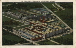 The Studebaker Factories South Bend, IN Postcard Postcard Postcard