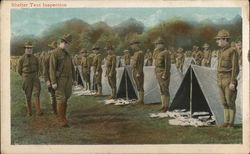 Shelter Tent Inspection Postcard