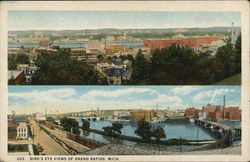 Birds-eye View of Grand Rapids, Mich. Michigan Postcard Postcard Postcard