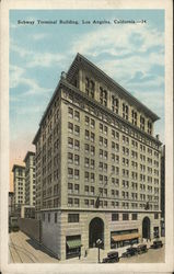 Subway Terminal Building Los Angeles, CA Postcard Postcard Postcard