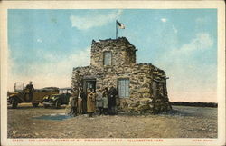 The Lookout, Summit of Mount Washburn Yellowstone National Park, WY Postcard Postcard Postcard