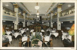 Pangburn's Cafeteria Fort Worth, TX Postcard Postcard Postcard