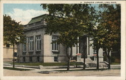 3. Carnegie Library Lima, OH Postcard Postcard Postcard