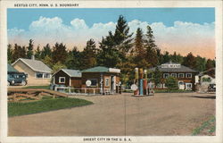 Sextus City, Minn. U.S. Boundary Minnesota Postcard Postcard Postcard