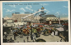 An Everyday Beach Scene Postcard