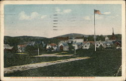 Birds-eye View of Washington, N.J., Round Top Mountain in Distance Postcard