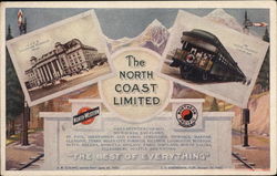 The North Coast Limited Trains, Railroad Postcard Postcard Postcard