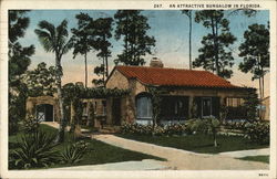 An Attractive Bungalow In Florida Postcard Postcard Postcard