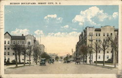 Hudson Boulevard Jersey City, NJ Postcard Postcard Postcard