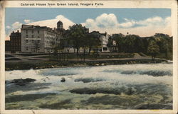 Cataract House from Green Island Niagara Falls, NY Postcard Postcard Postcard