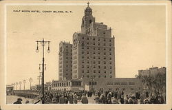 Half Moon Hotel, Coney Island New York, NY Postcard Postcard Postcard