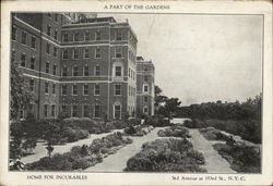 A Part of the Gardens, Home for Incurables Postcard