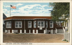 Log Cabin, Lovis Cove Postcard