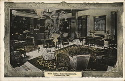 Main Lobby, Hotel Muehlebach Kansas City, MO Postcard Postcard Postcard