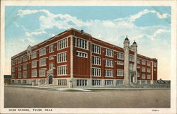 High School Tulsa, OK Postcard Postcard Postcard