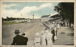 889 Race Track, Spring Brook Park, South Bend and Misha-Waka Indiana Postcard Postcard Postcard