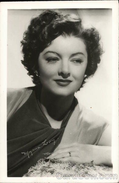 Myrna Loy Actresses Postcard