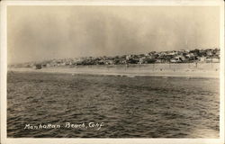 View of Beach Manhattan Beach, CA Postcard Postcard Postcard