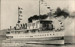 San Francisco Bay Cruise S.S. "Frank M. Coxe" Postcard