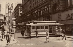 Cable Cars at Powell and Market San Francisco, CA Postcard Postcard Postcard