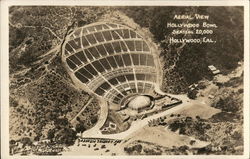 Aerial View Hollywood Bowl Seating 20,000 California Postcard Postcard Postcard