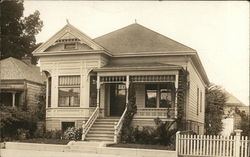 One-Story Bungalow with Picket Fence San Jose, CA Postcard Postcard Postcard