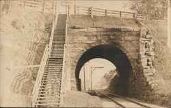 Train Tunnel Railroad (Scenic) Postcard Postcard Postcard