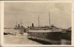 Great Lakes Steamships - S.S. "Tionesta" and "North American" Duluth, MN Postcard Postcard Postcard