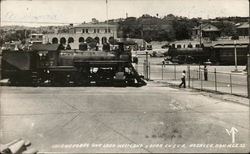 Locamotoras una Lado Mexicano, y otra en E.U.A.,Nogales, Son Mexico Locomotives Postcard Postcard Postcard