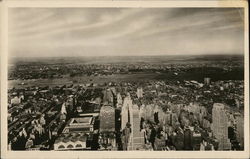 West View from Empire State Building Postcard