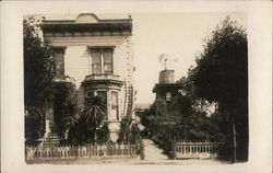 Local Residence, Windmill, Water Tower California Postcard Postcard Postcard