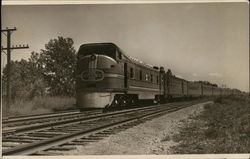 Santa Fe Train on Tracks Railroad (Scenic) Postcard Postcard Postcard