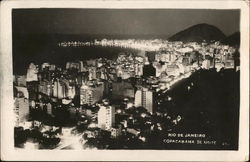 Copacabana at Night Postcard