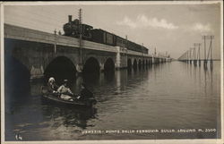 Railroad Bridge over Lagoon Postcard