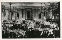 Palmer House - Red Lacquer Room Postcard