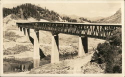 Pitt River Bridge, Highway 99 Redding, CA Postcard Postcard Postcard