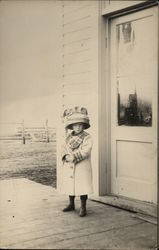 Little Girl Big Hat Children Postcard Postcard Postcard