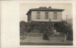 Fenced Residence California Postcard Postcard Postcard