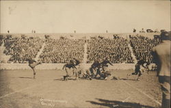 Kickoff at Football Game - Cornell vs. Gettysburg 1915 Postcard