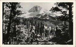 Mt. Hood - Mountain Guides and Horses Postcard