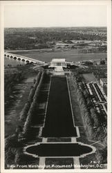 View from Washington Monument District Of Columbia Washington DC Postcard Postcard Postcard