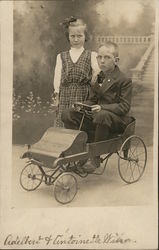 Children with Go-Kart Postcard