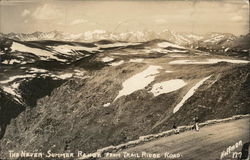 The Never Summer Range from Trail Ridge Road Postcard